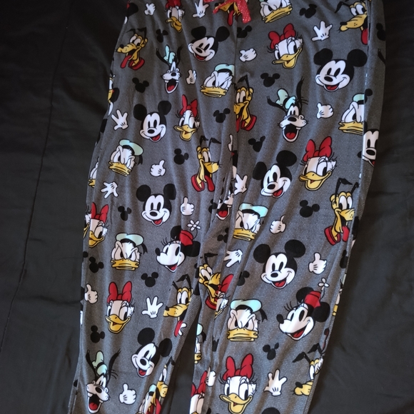 Disney Women's Mickey and Friends Pajama Pants - Gray - Picture 1 of 4